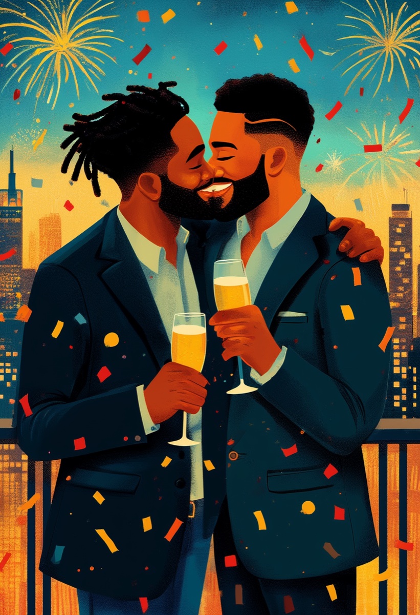 Champagne Tuxedo Celebration Card