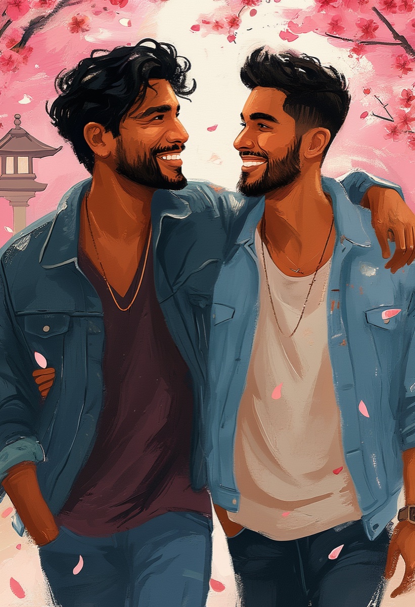 Cherry Blossom Walk Spring Card
