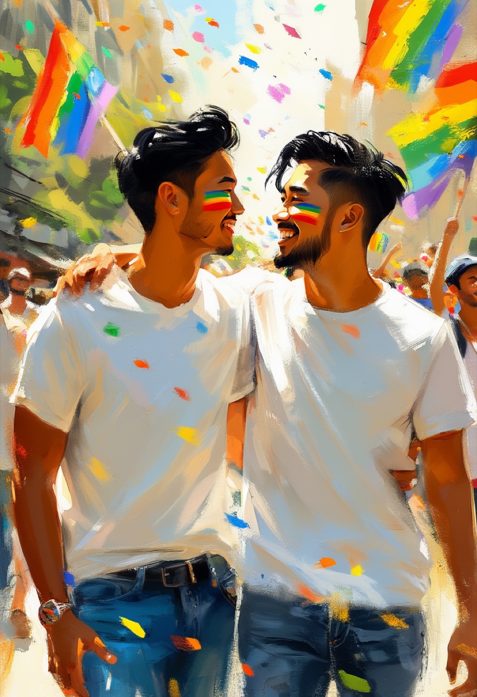Pride Parade Embrace
