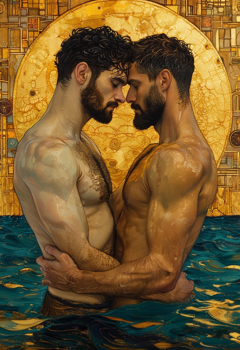 Moonlit Ocean Embrace