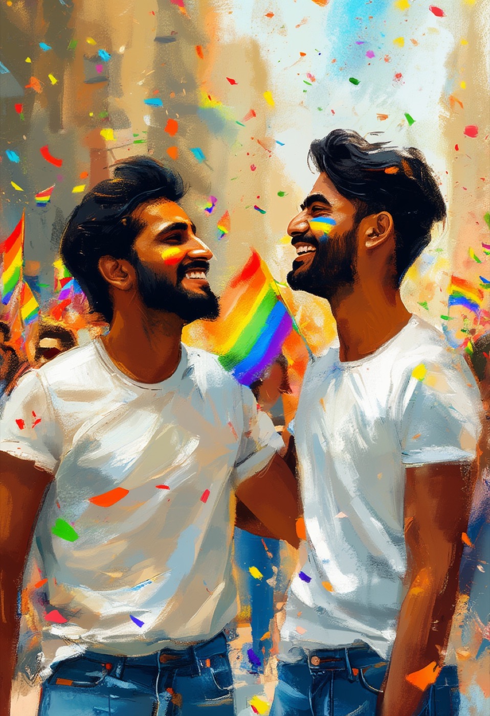 Pride Parade Embrace