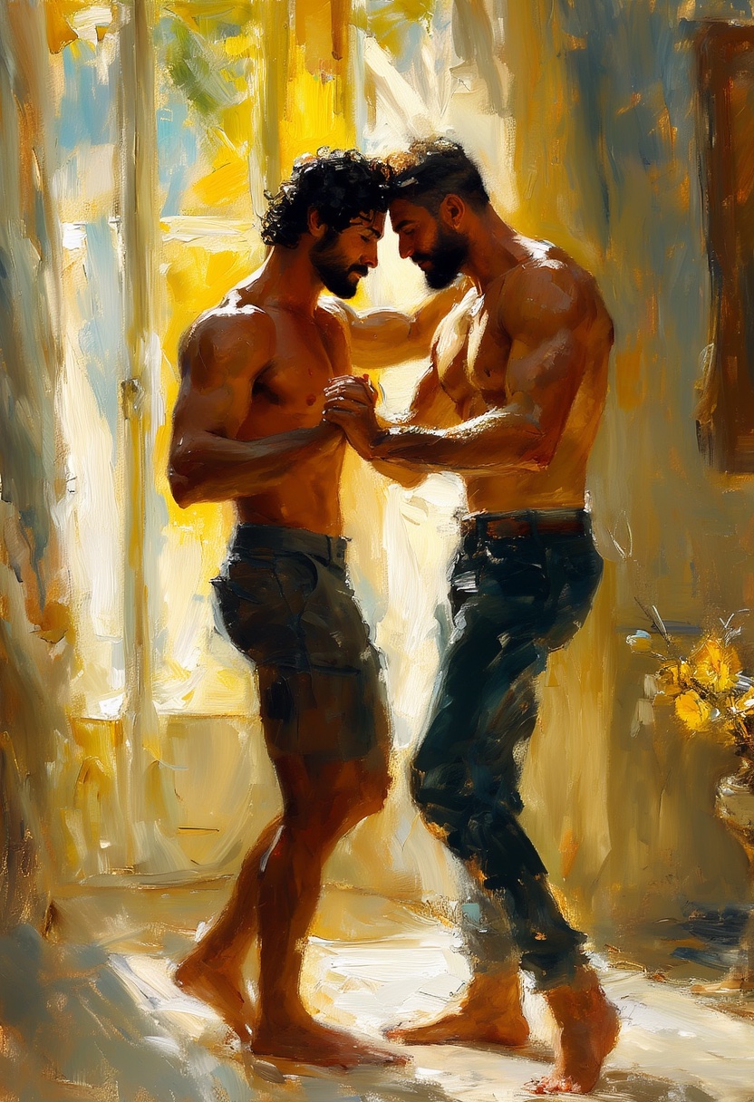 Sunlit Mediterranean Embrace