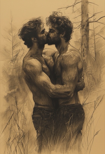 Forest Clearing Charcoal Embrace