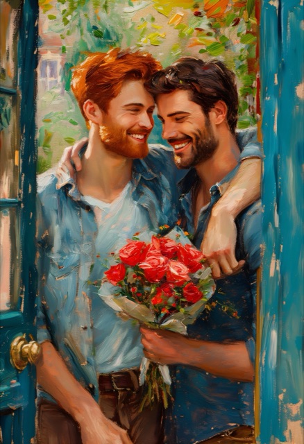 Golden Garden Embrace