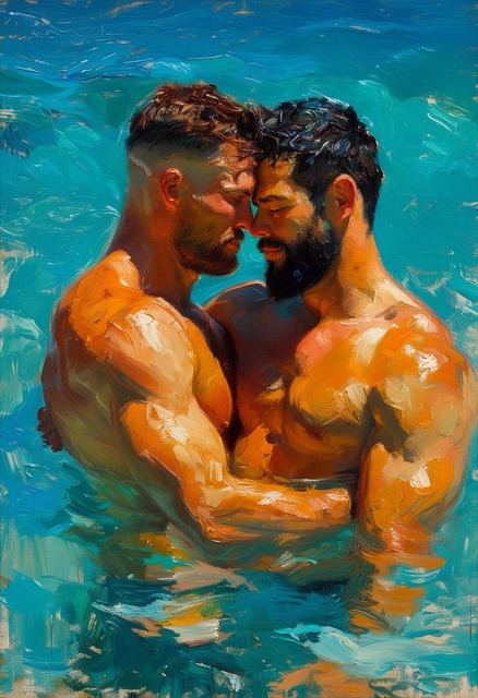 Moonlit Ocean Embrace