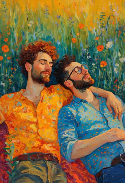 Picnic Blanket Golden Hour Embrace