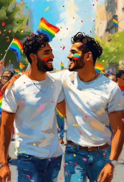 Pride Parade Embrace