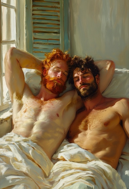 Sunlit Bedroom Intimacy