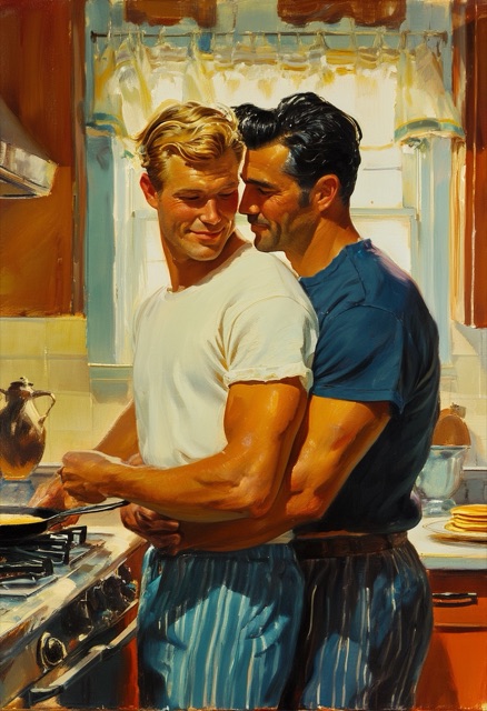 Sunlit Kitchen Embrace