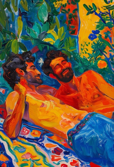 Vibrant Garden Embrace