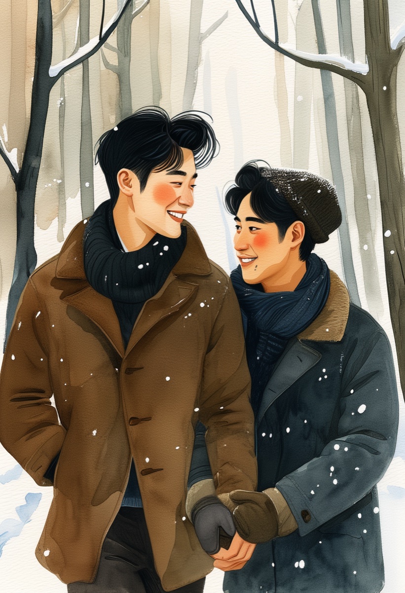 Snowy Winter Walk Card